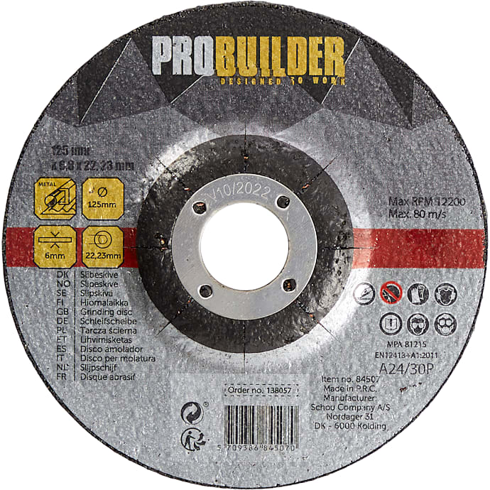 Probuilder Sliberondeller metal 125 mm