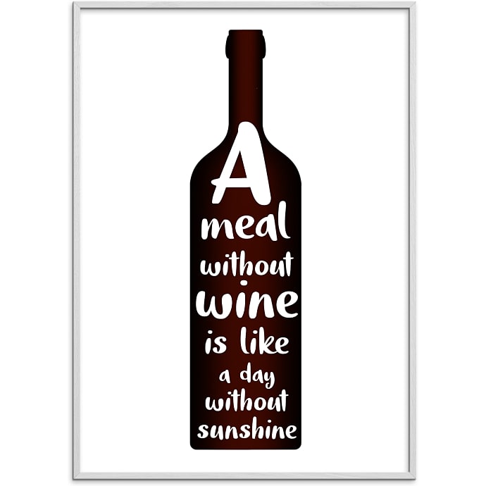 Citatplakat A day without sunshine 30x40