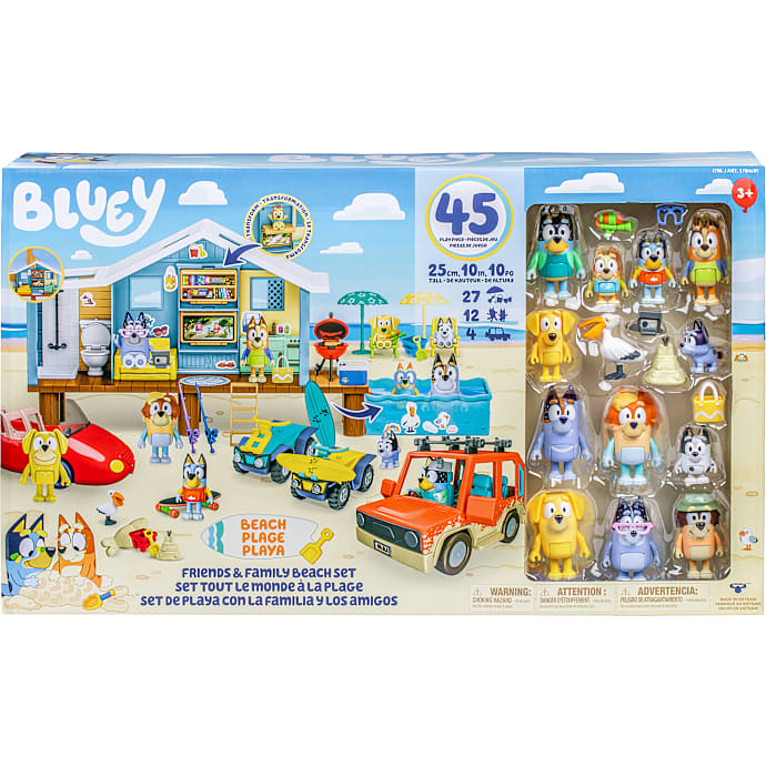 Bluey legesæt mega ferie strandhus