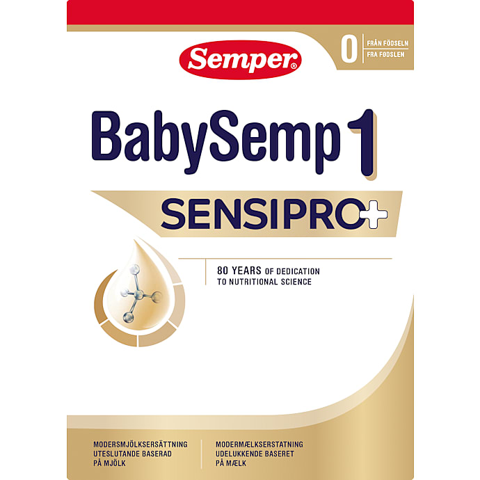 BabySemp 1 SensiPro+ modermælkserstatningspulver fra 0 mdr. – produktbillede