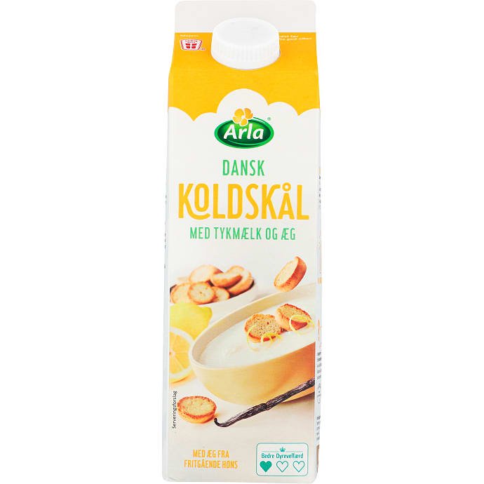 Koldskål m. tykmælk og æg 2,2% fedt