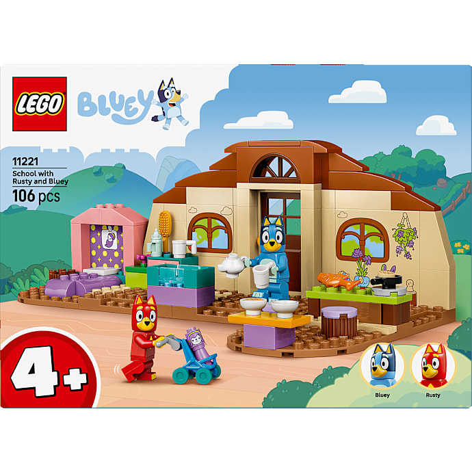 LEGO Bluey Skole med Rusty og Bluey 11221