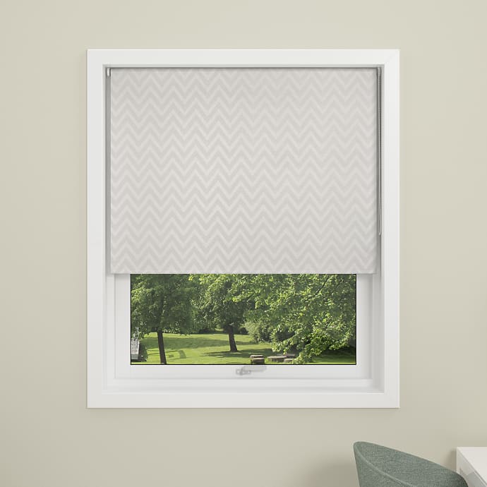 DEBEL Zig Zag rullegardin 140 x 175 cm - hvid