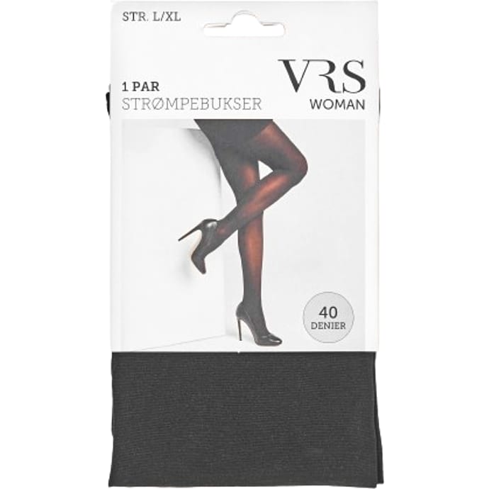 VRS Woman Strømpebukser Sort S/M