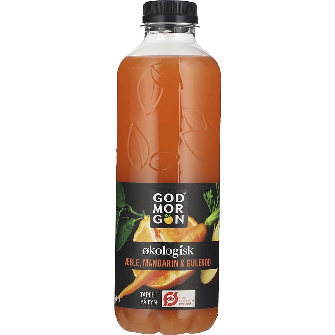 God Morgen Juice Æble Mandarin Gulerod Øko 850 ml