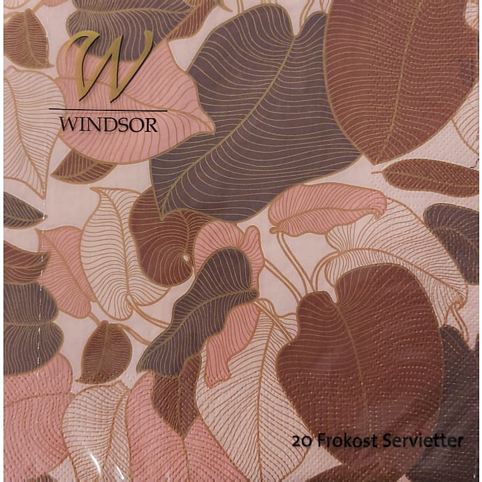 Windsor mønstrede servietter 33x33 cm 20-pak – produktbillede