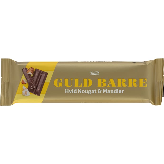 Guld Barre Hvid Nougat & Mandler