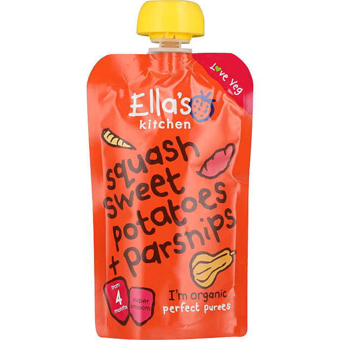 Mos m. squash, sød kartoffel og pastinak fra 4 mdr. øko