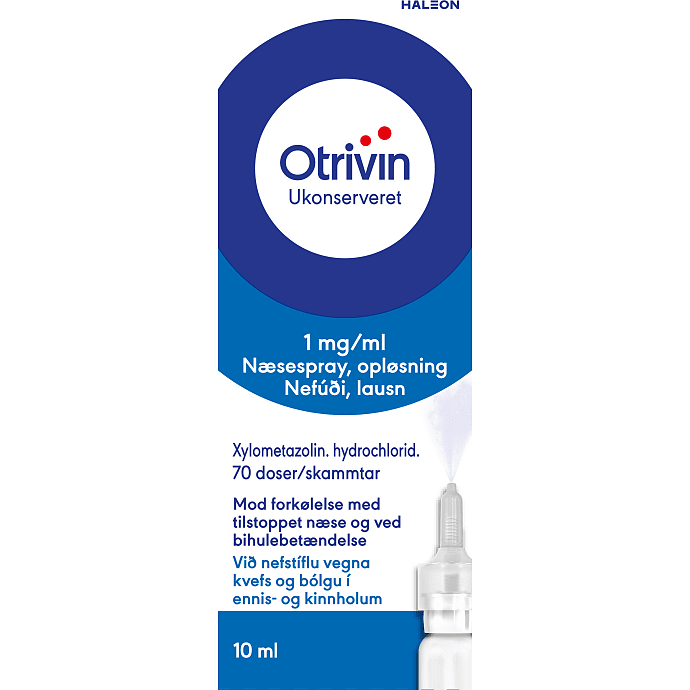 Næsespray mod tilstoppet næse 1 mg/ml