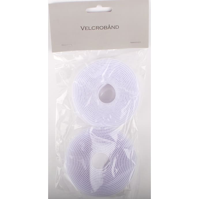 Glow Pads Velcrobånd 3 m hvid