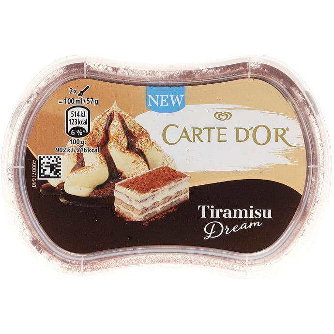 Mælkeis m. tiramisu