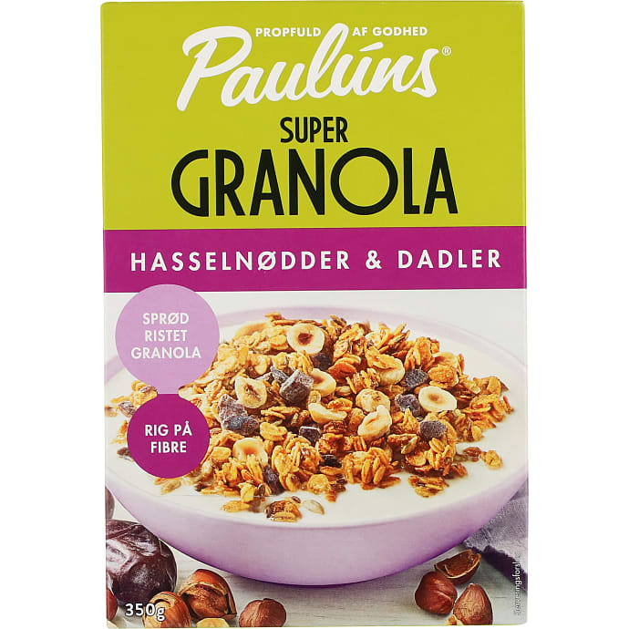 Granola m. dadler og hasselnødder