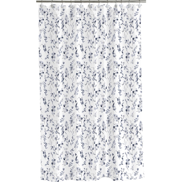 Salling Badeforhæng blå blade