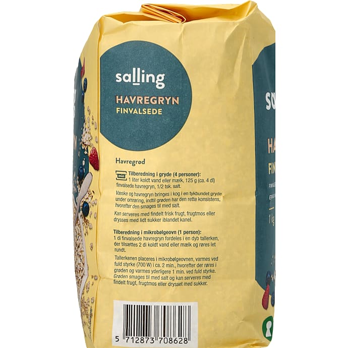 Finvalsede havregryn