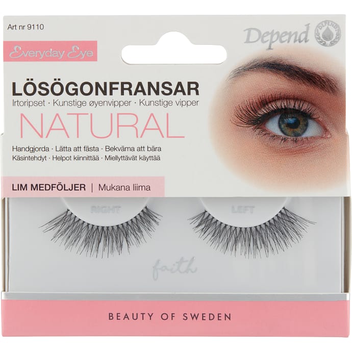 Natural kunstige øjenvipper Faith