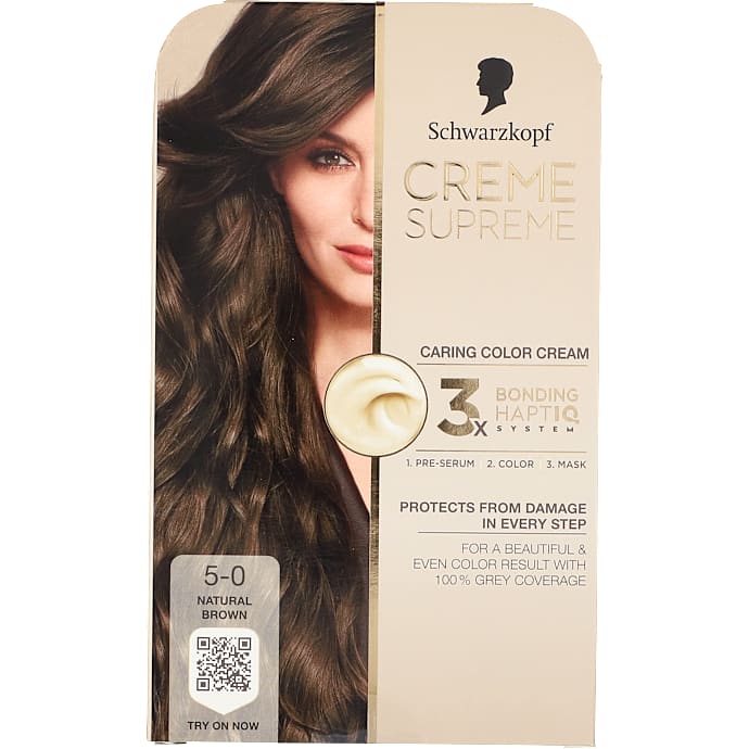 Schwarzkopf Permanent hårfarve 5-0 Natural Brown 1 stk