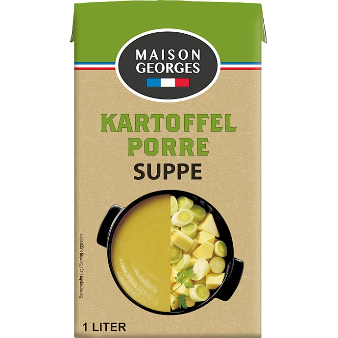 Kartoffel- og porresuppe