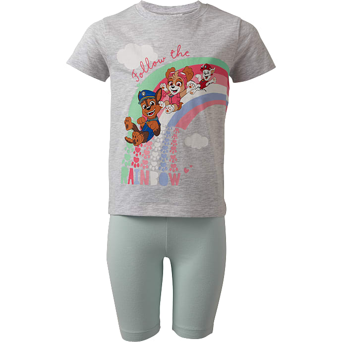 Paw Patrol shorts sæt str. 110/116 - grå/grøn