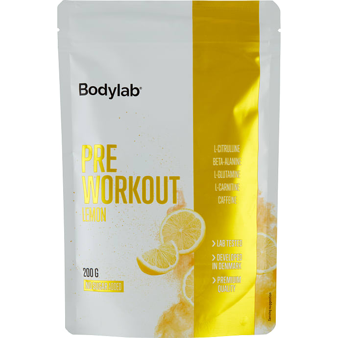 Bodylab Pre Workout-pulver Lemon
