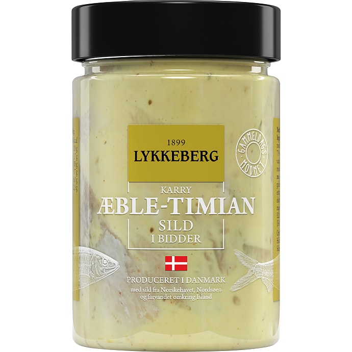Karrysild i bidder m. æble og timian