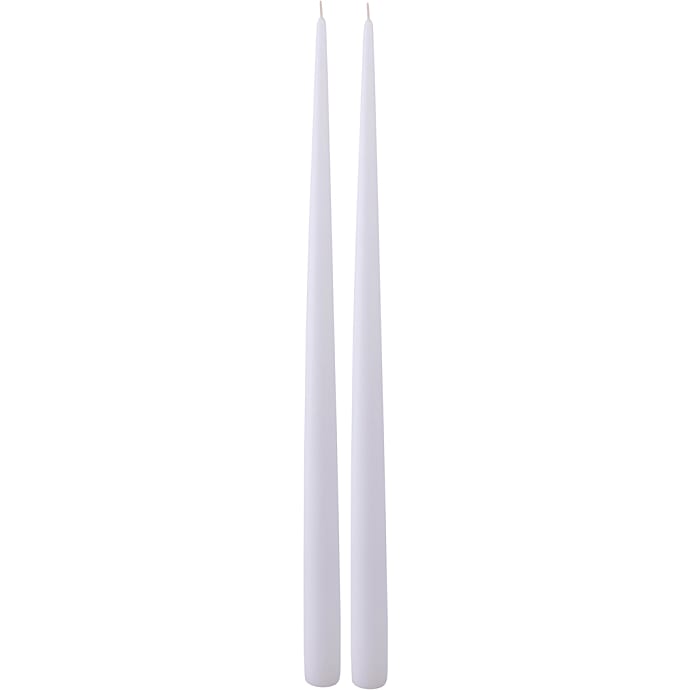 Windsor hånddyppede stagelys 39 cm 2-pak - hvid