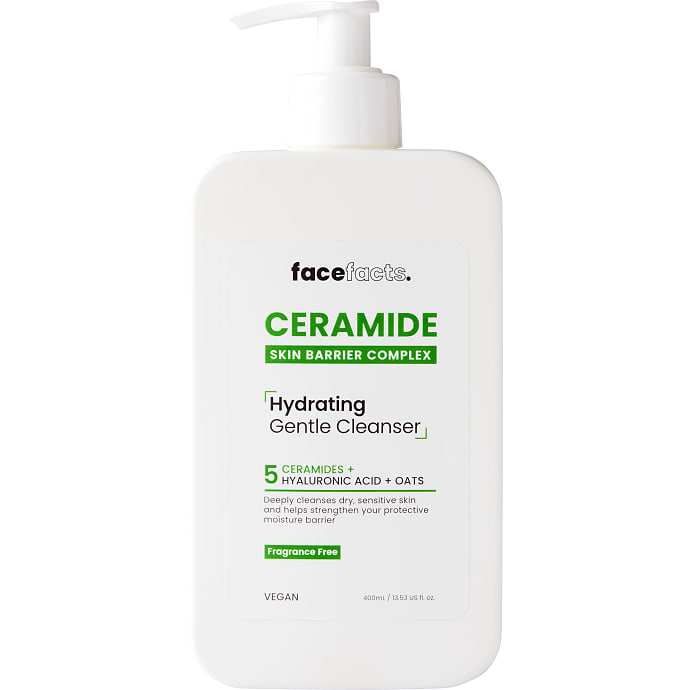 Face Facts Ansigtsrens med Hyaluronsyre og Havre 400 ml