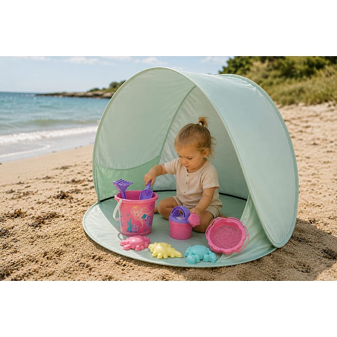 SpinOut pop-up strandtelt - flere varianter - assorteret