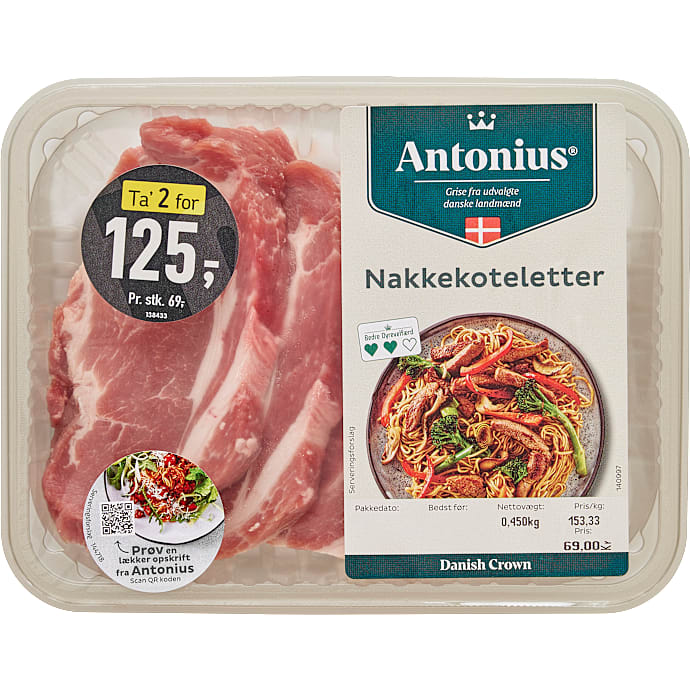 Antonius Nakkekoteletter 450 g