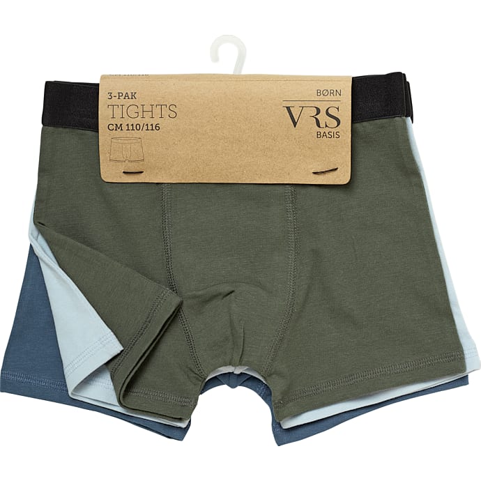 VRS Børne Boxershorts 134/140 Grøn/Blå