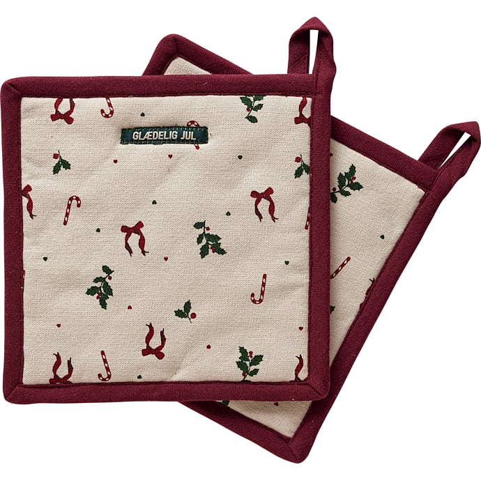 Julefryd grydelapper 2-pak - juleprint