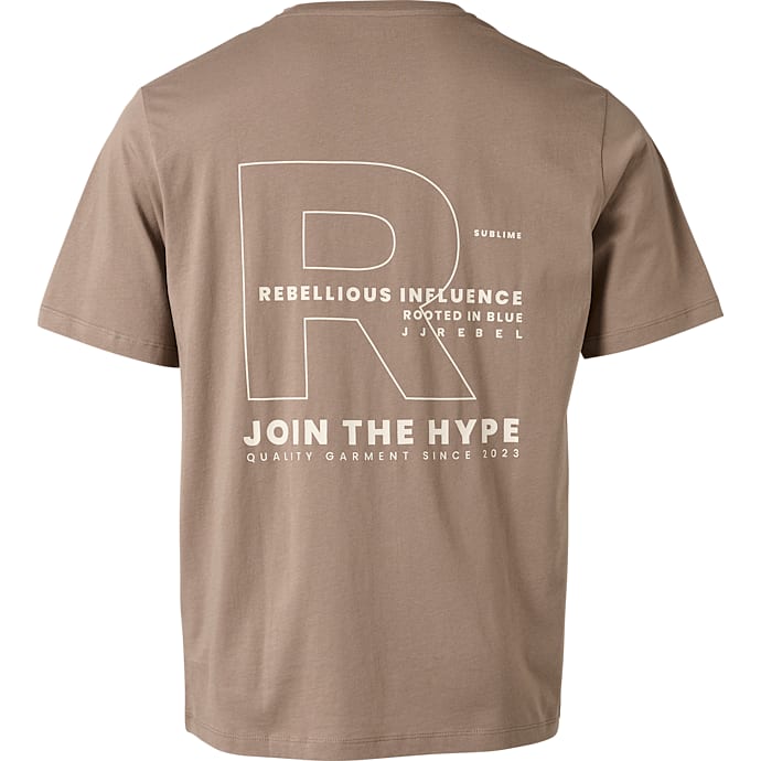 JJ REBEL Herre T-shirt Brun