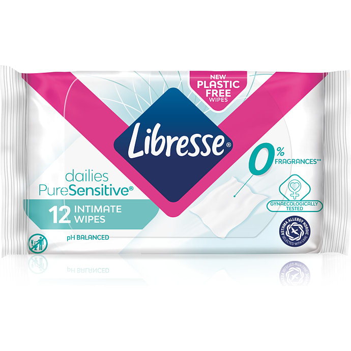 Libresse Intimservietter m. aloe vera sensitiv hud 12 stk