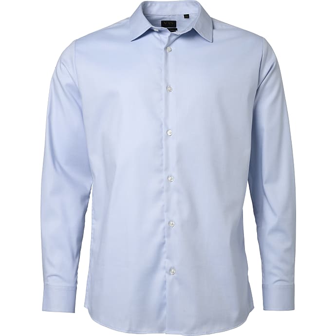 VRS Herre slim fit skjorte str. XL lyseblå