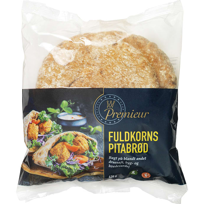 Premieur Fuldkornspitabrød 420 g