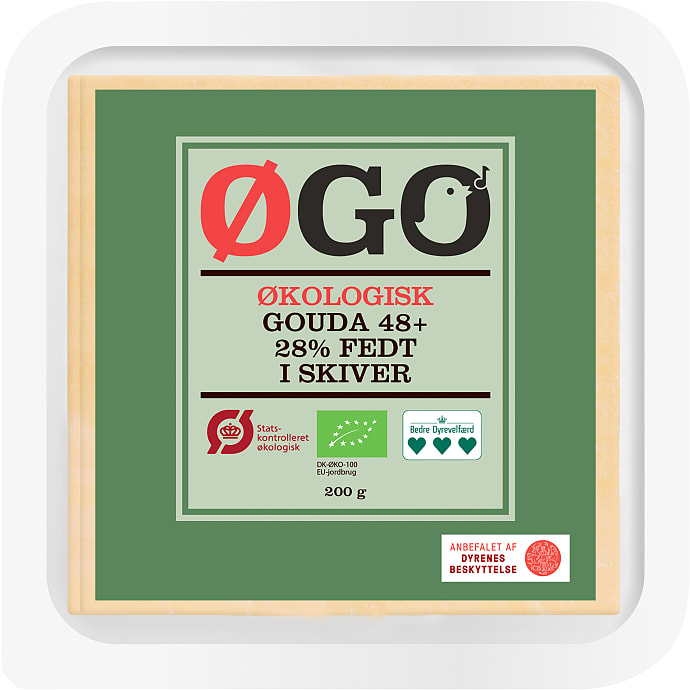 ØGO Gouda Ost i Skiver 48+ Øko