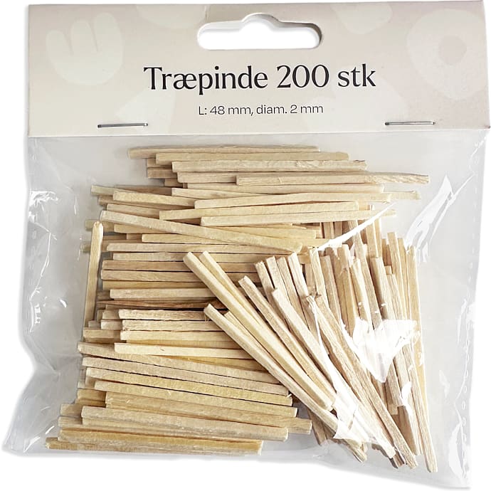 Træpinde - 200 stk.