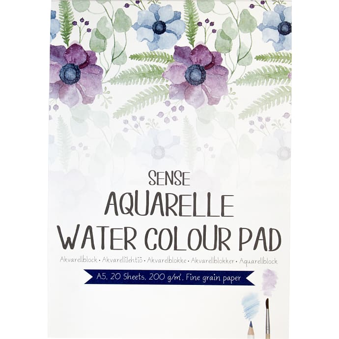 Sense Akvarelblok A5 20 Blade