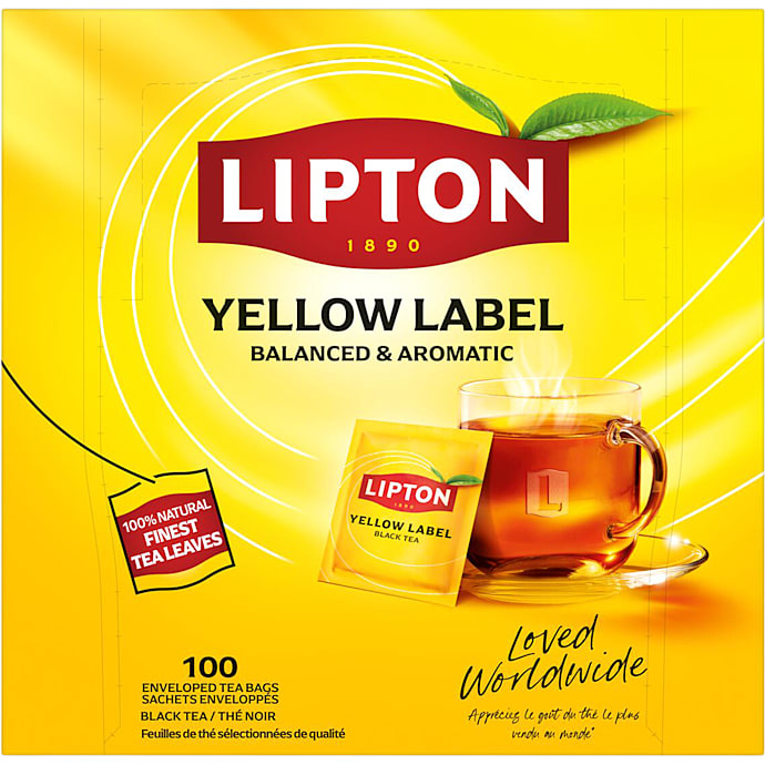 Lipton Sort te 100 stk