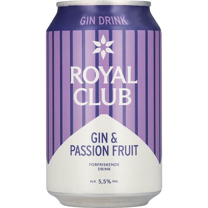 Cocktail m. gin og passionsfrugt