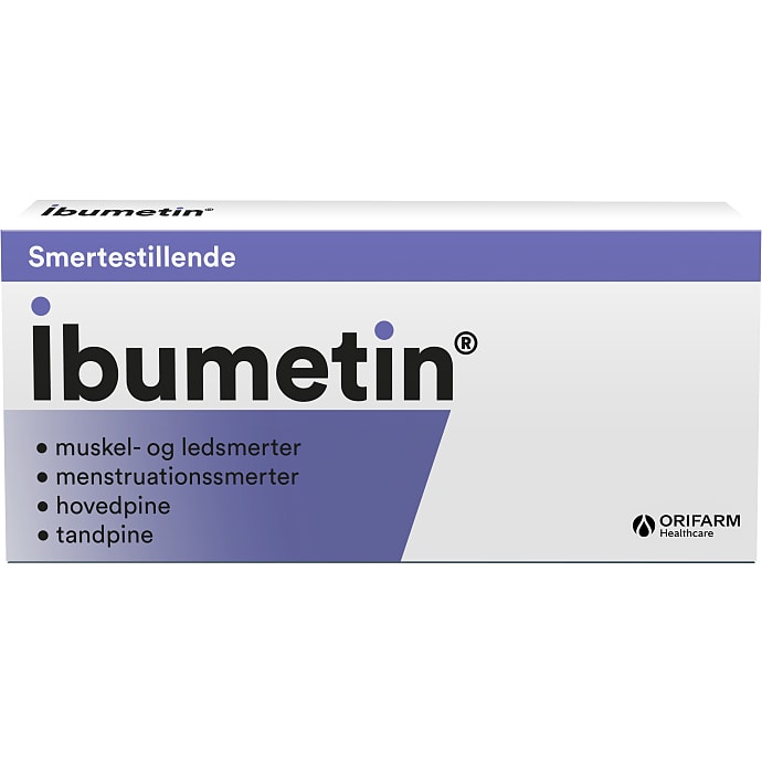 Ibumetin Smertestillende tabletter 200 mg 20 stk