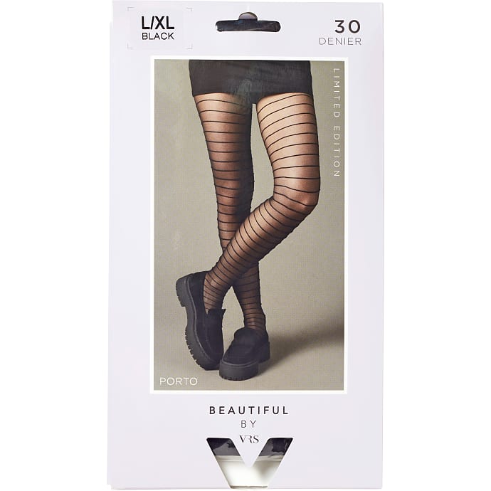 Beautiful By VRS Strømpebukser Porto 2XL Sort