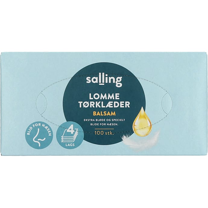 Lommetørklæder m. balsam i boks