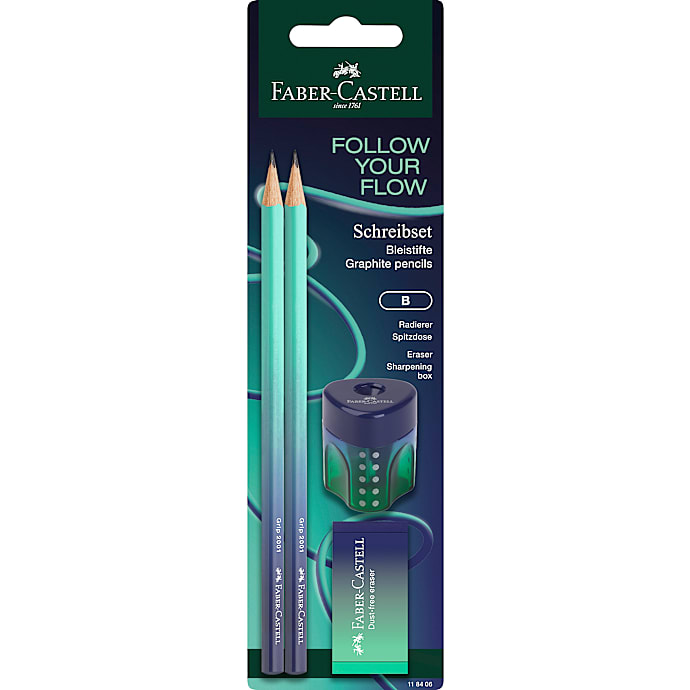 Faber-Castell Blyantsæt Blå/Mint
