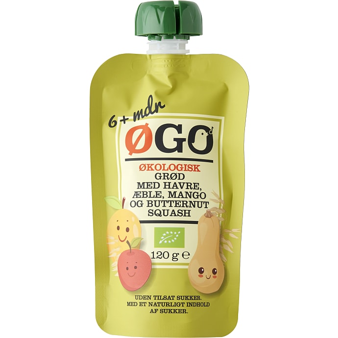 ØGO Grød m. havre, æble, mango og butternut squash