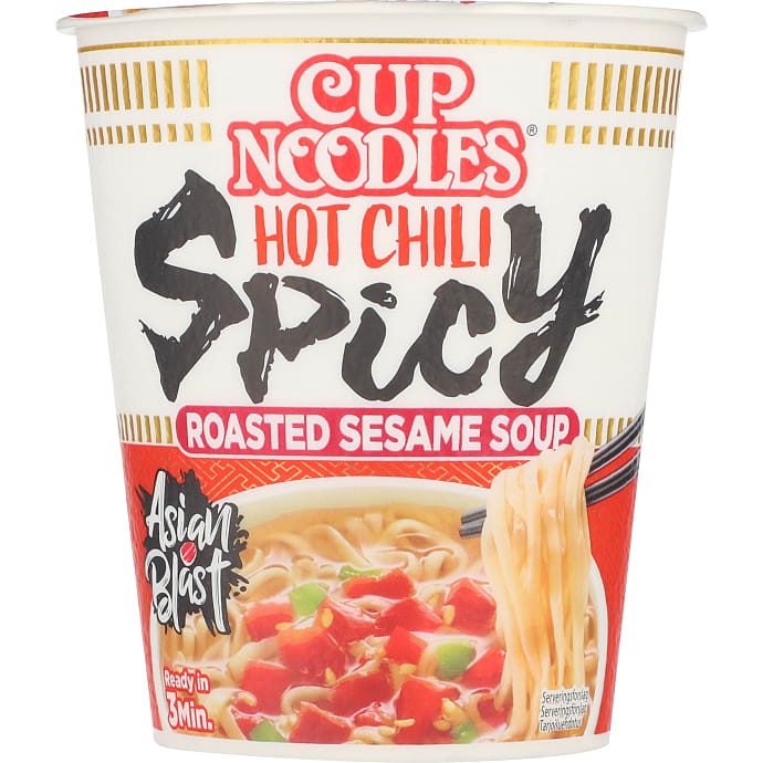 Nissin Instant kopnudler chili stærk