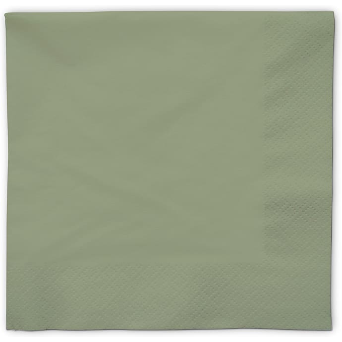 Salling Ensfarvede Servietter 33x33 cm Grøn
