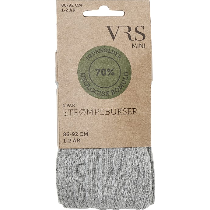 VRS mini strømpebukser str. 1-2 år grå 1 stk