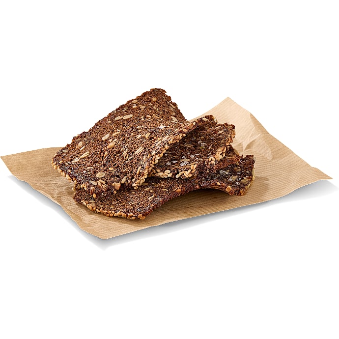 Rugbrødschips af softkernerugbrød
