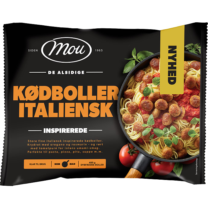 Italienskinspireret kødboller