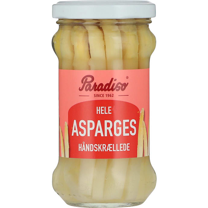 Hele hvide asparges